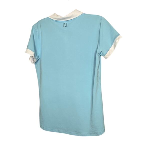 Foot Joy Short Sleeve Blue Colorblock Golf Club of Houston Polo Shirt Size Small - Picture 2 of 8